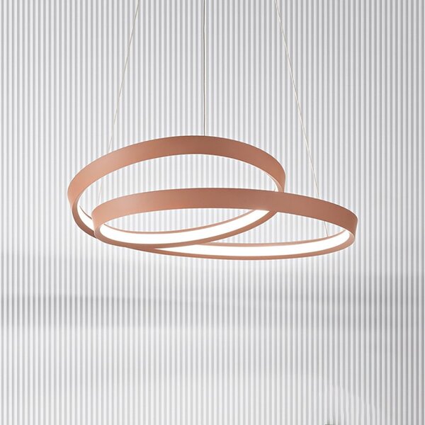Lampadario classico perenz ritmo 6618 e ct led sospensione cannella - Perenz