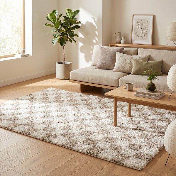 Tappeto beige/crema 120x170 cm Grida - ESTE