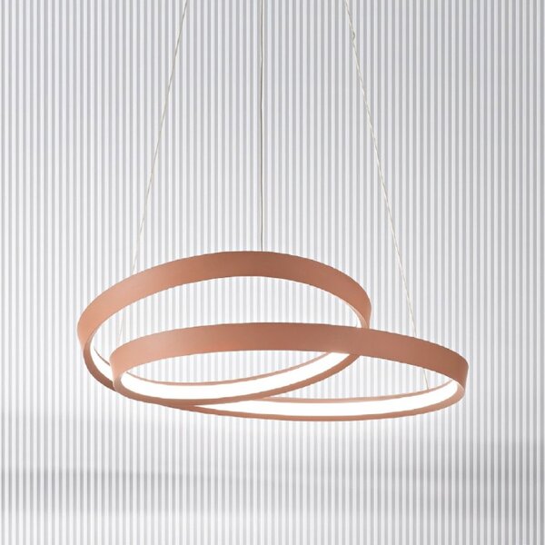 Lampadario classico perenz ritmo 6620 e ct led sospensione cannella opaco - Perenz