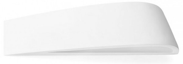 Outlet applique sforzin illuminazione delfi t224 g9 led 45cm gesso lampada parete biemissione - Lampadari Bartalini Outlet