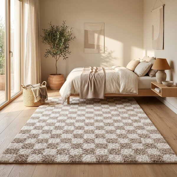 Tappeto beige/crema 120x170 cm Grida - ESTE