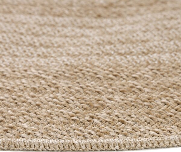 Tappeto tondo beige per esterni ø 80 cm Comilla - Ayyildiz Carpets