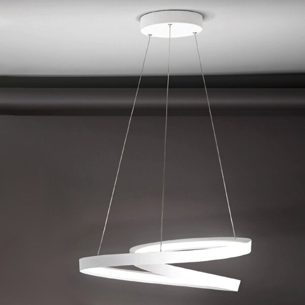 Lampadario moderno perenz ritmo 6620 b ct led sospensione bianco - Perenz
