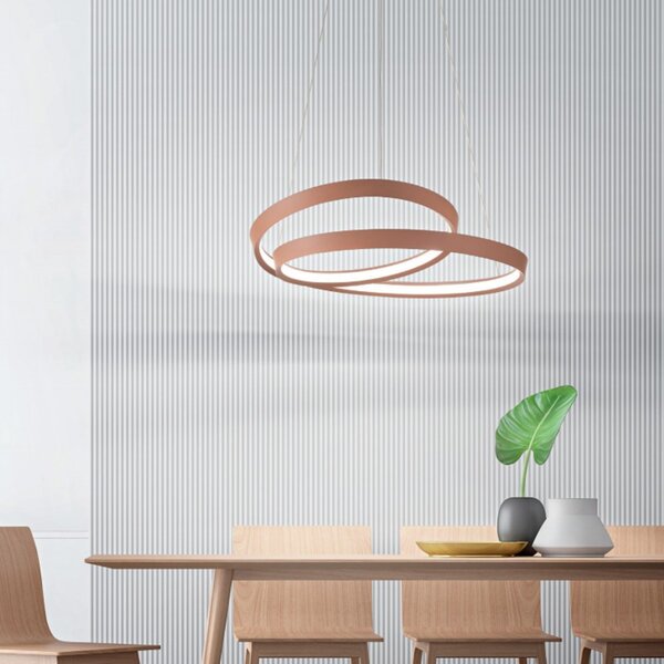 Lampadario classico perenz ritmo 6618 e ct led sospensione cannella - Perenz