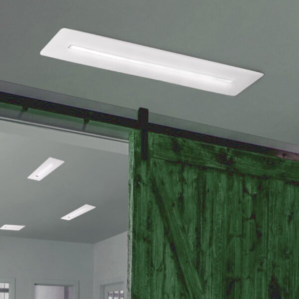 Plafoniera moderna cattaneo centreline 890 70pa led 30w 4000lm 3000°k lampada soffitto parete dimmerabile metallo interni - Cattaneo Illuminazione