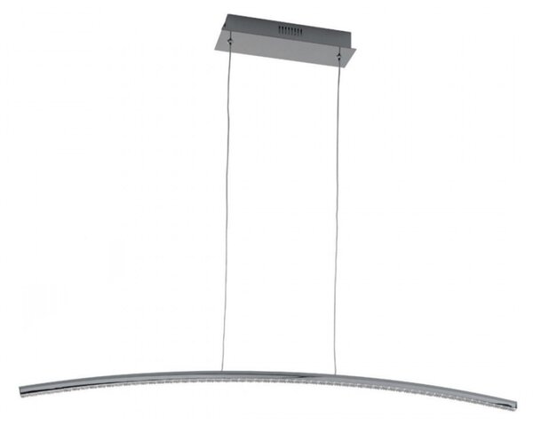 Lampadario moderno padana lampadari vicky 1093 s1 14.7w led alluminio cromato acrilico sospensione - Padana Lampadari