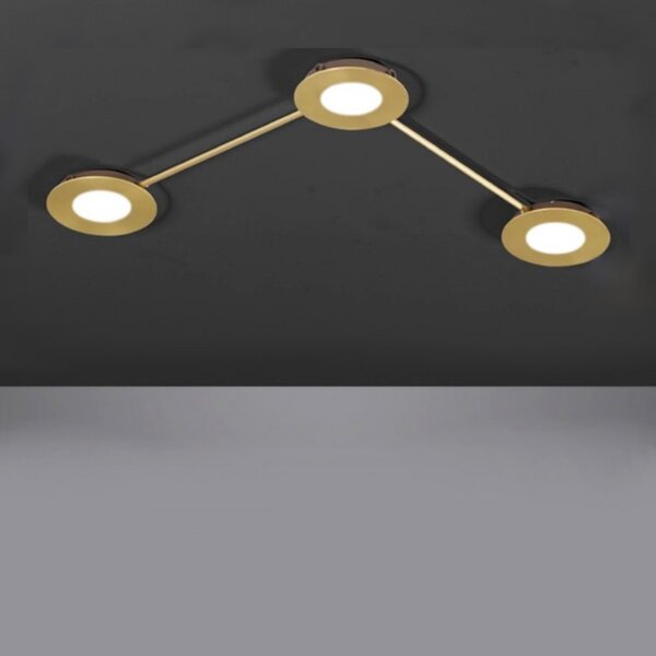 Plafoniera moderna cattaneo vintage 876 3 pa gx53 led metallo lampada soffitto parete - Cattaneo Illuminazione