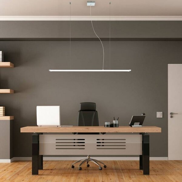 Lampadario moderno promoingross line s120 dim led alluminio acrilico sospensione telecomando dimmerabile - Promoingross