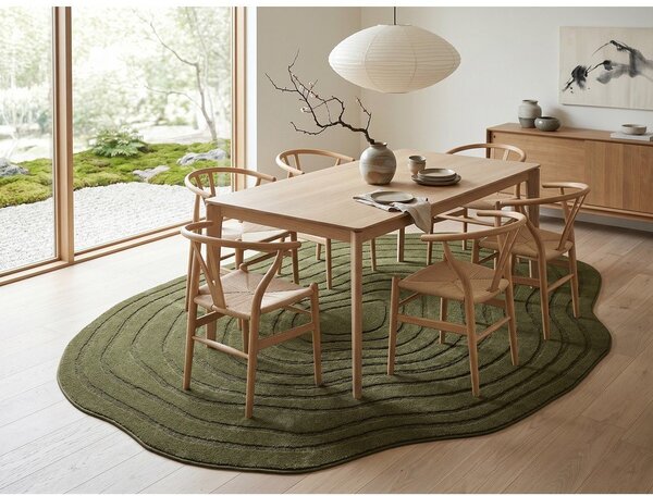 Tappeto verde scuro 160x230 cm Pebble - ESTE