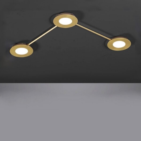 Plafoniera moderna cattaneo vintage 876 3 pa gx53 led metallo lampada soffitto parete - Cattaneo Illuminazione