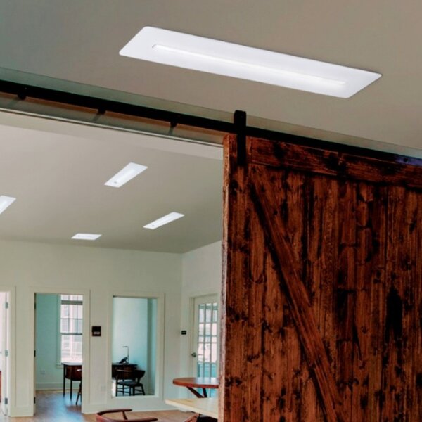 Plafoniera moderna cattaneo centreline 890 70pa led 30w 4000lm 3000°k lampada soffitto parete dimmerabile metallo interni - Cattaneo Illuminazione