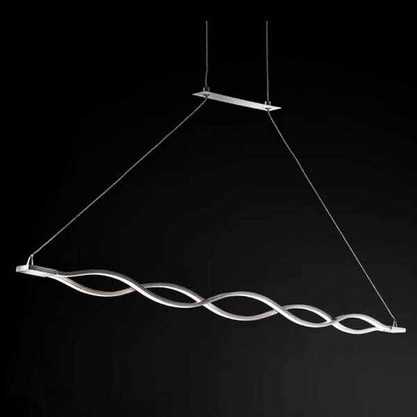 Lampadario moderno illuminando alice sp led sospensione metallo bianco interni 20w 1600lm 3000°k - Illuminando