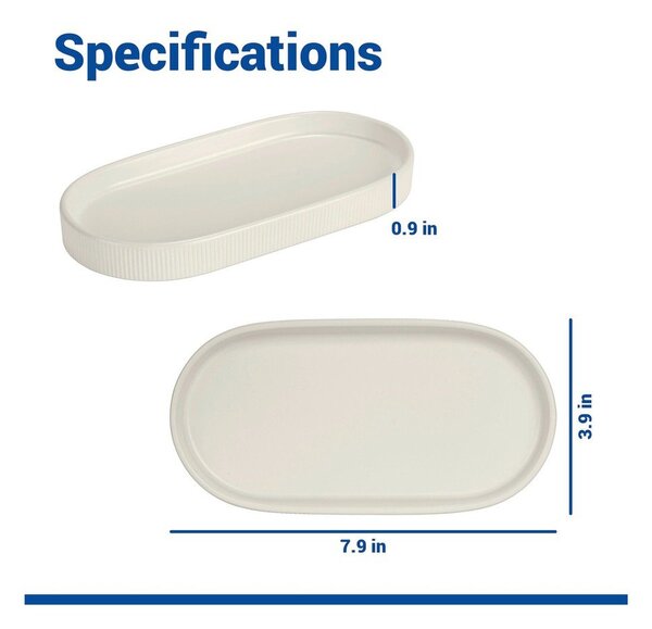 Organizer da bagno color crema in ceramica Fablo – Wenko