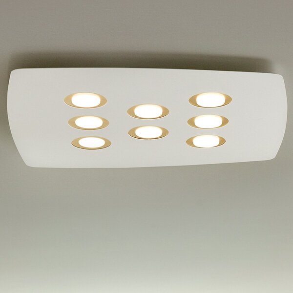 Plafoniera moderna illuminando demetra deme8slbnfo gx53 led metallo parete soffitto - Illuminando