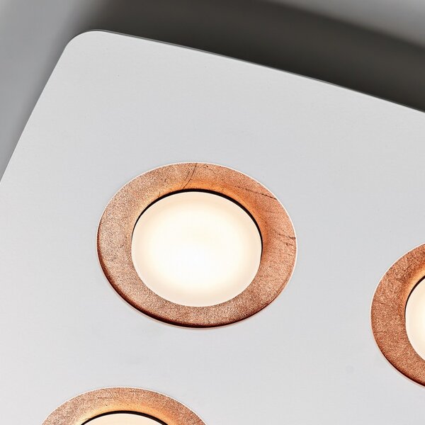 Plafoniera moderna illuminando demetra deme4slbnfr gx53 led metallo parete soffitto - Illuminando
