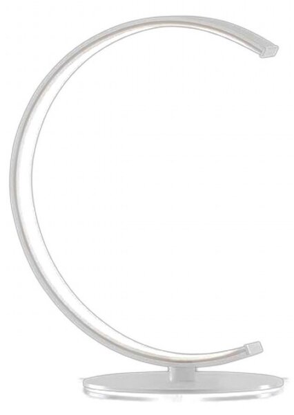 Abat-jours moderni illuminando anelli lu p led lampada tavolo scrivania metallo bianco interno 6w 480lm - Illuminando