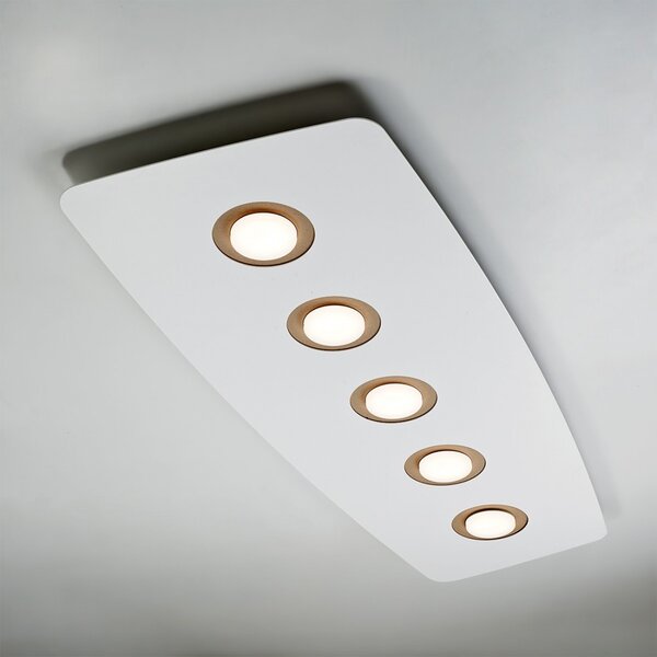 Plafoniera moderna illuminando demetra deme5slbnsb gx53 led metallo parete soffitto - Illuminando