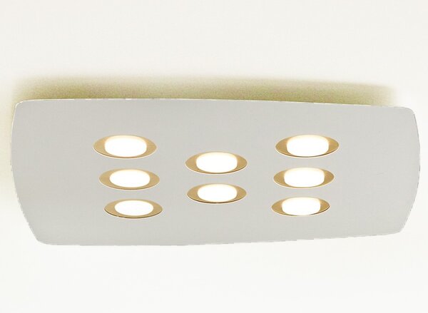 Plafoniera moderna illuminando demetra deme8slbnfo gx53 led metallo parete soffitto - Illuminando