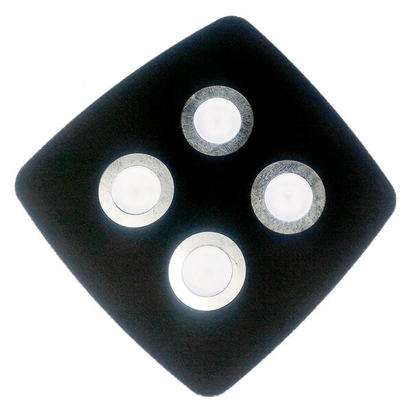 Plafoniera moderna illuminando demetra deme4slnrfa gx53 led metallo parete soffitto - Illuminando