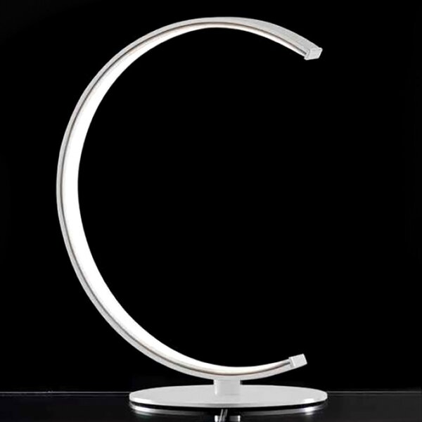 Abat-jours moderni illuminando anelli lu g led lampada tavolo scrivania metallo bianco interno 9w 720lm - Illuminando