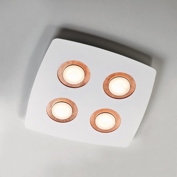 Plafoniera moderna illuminando demetra deme4slbnfr gx53 led metallo parete soffitto - Illuminando