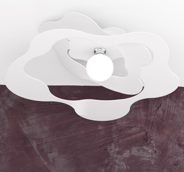 Plafoniera top light ripples 1158 pl70 e27 led metallo lampada soffitto ultramoderna - Top Light