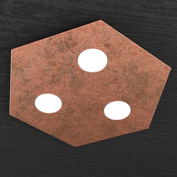 Plafoniera moderna top light hexagon 1142 pp gx53 led metallo lampada parete soffitto - Top Light