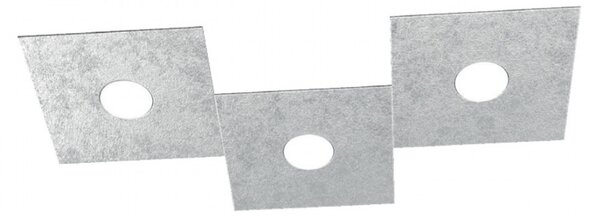 Plafoniera moderna top light eccentric 1156 3l gx53 led metallo lampada parete soffitto - Top Light