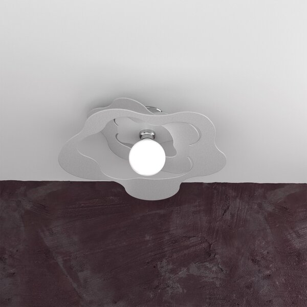 Plafoniera moderna top light ripples 1158 pl50 e27 led metallo lampada soffitto - Top Light