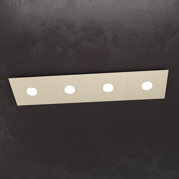 Plafoniera moderna top light eccentric 1156 4l gx53 led metallo lampada parete soffitto - Top Light