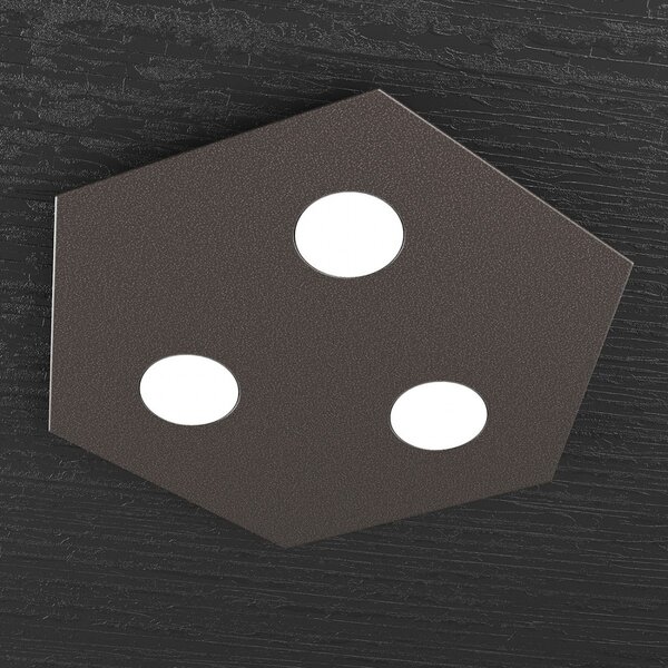 Plafoniera moderna top light hexagon 1142 pp gx53 led metallo lampada parete soffitto - Top Light