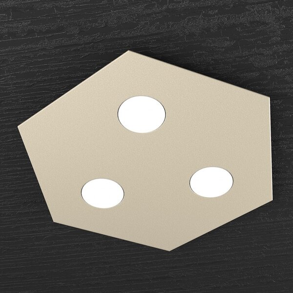Plafoniera moderna top light hexagon 1142 pp gx53 led metallo lampada parete soffitto - Top Light