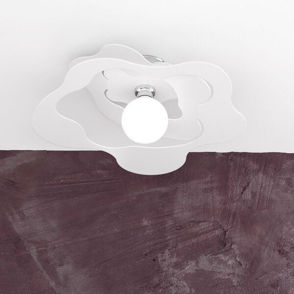 Plafoniera moderna top light ripples 1158 pl50 e27 led metallo lampada soffitto - Top Light