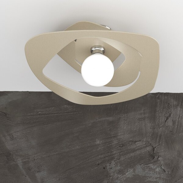 Plafoniera moderna top light warped 1157 pl50 e27 led metallo lampada soffitto - Top Light