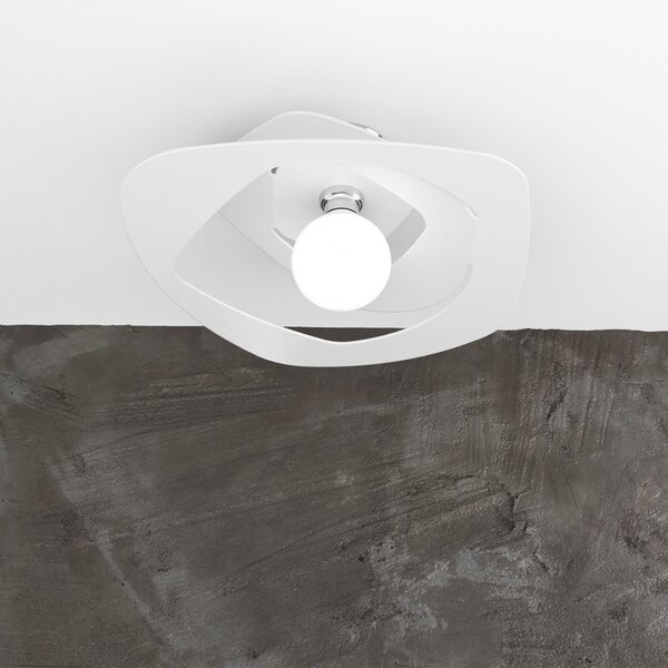 Plafoniera moderna top light warped 1157 pl50 e27 led metallo lampada soffitto - Top Light