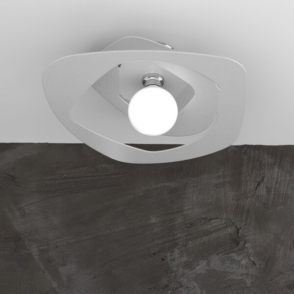 Plafoniera moderna top light warped 1157 pl50 e27 led metallo lampada soffitto - Top Light