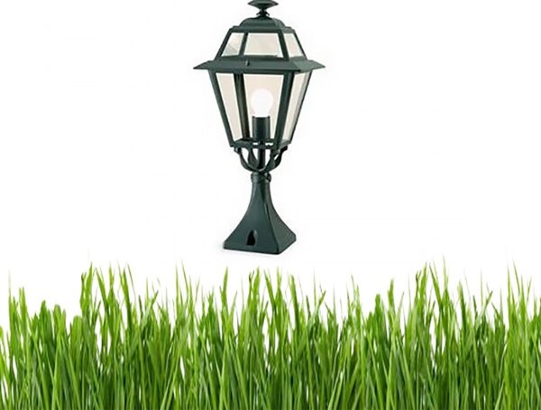 Lampada terra classica sovil illuminazione elegance 858 e27 led alluminio lanterna - Sovil Illuminazione