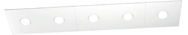 Plafoniera moderna top light eccentric 1156 5l gx53 led metallo lampada parete soffitto - Top Light