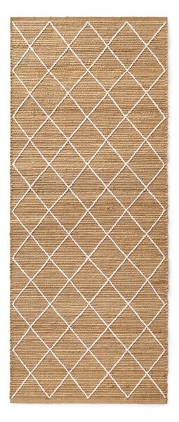 Passatoia di colore naturale in iuta tessuta a mano 80x200 cm Kunu – Hanse Home