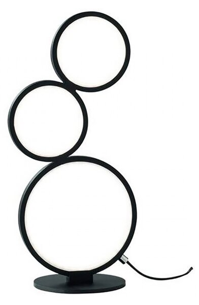 Abat-jour moderna trio lighting rondo led metallo dimmerabile lampada tavolo - Trio Lighting