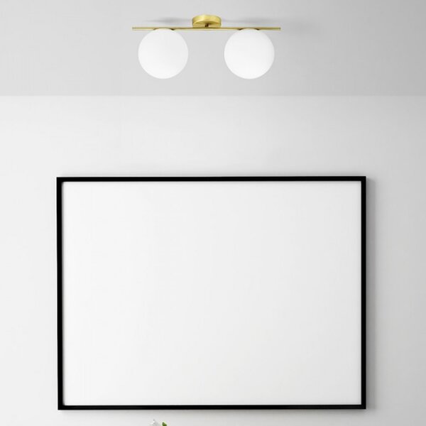 Plafoniera classica miloox jugen 1744 65 e27 led metallo vetro - Miloox