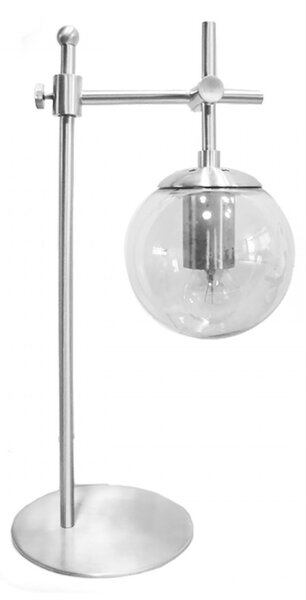 Abat-jour moderna padana lampadari gioko 1103 l1 cr e27 led metallo vetro soffiato lampada tavolo - Padana Lampadari