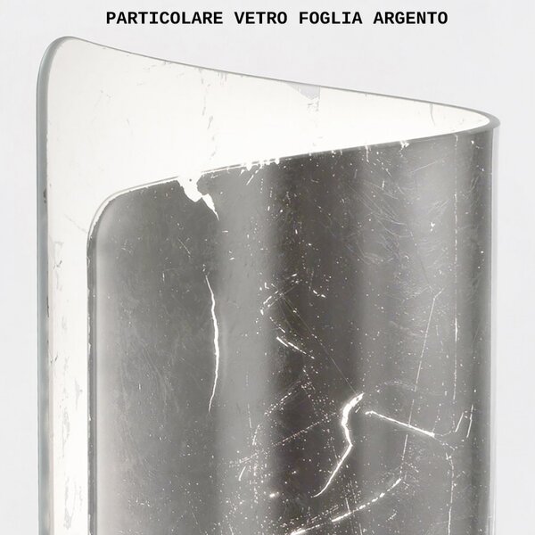 Applique classico selene illuminazione papiro 0378 2 006 033 e27 led vetro lampada parete - Selene Illuminazione