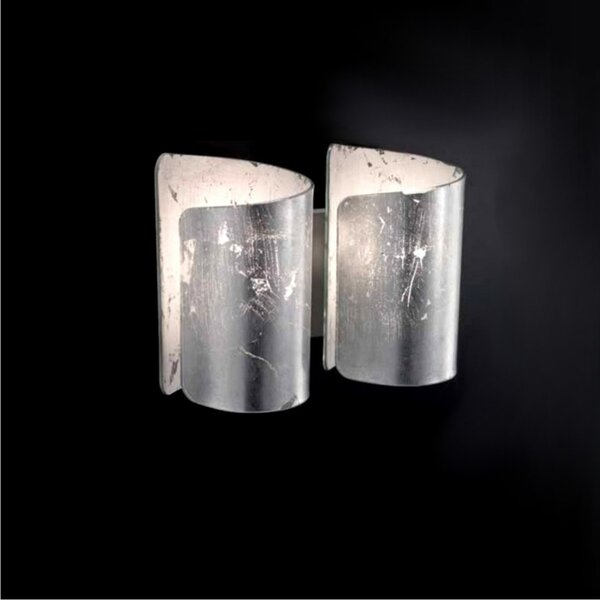 Applique classico selene illuminazione papiro 0378 2 006 033 e27 led vetro lampada parete - Selene Illuminazione