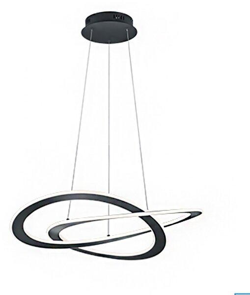 Lampadario trio lighting oakland 52w led 5650lm 3000°k dimmerabile sospensione ultramoderna interno - Trio Lighting