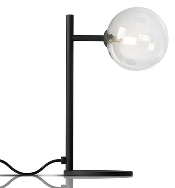 Abat-jour moderna illuminando bolle lu 1 nr g9 led metallo vetro sfera lampada tavolo - Illuminando
