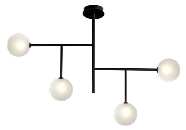 Plafoniera moderna illuminando bolle pl4 nr g9 led metallo vetro lampada soffitto - Illuminando