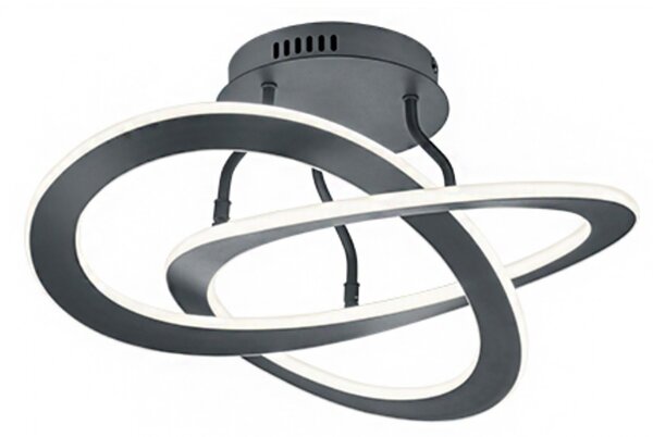 Plafoniera trio lighting oakland 40w led 4400lm 3000°k dimmerabile lampada soffitto ultramoderna interno - Trio Lighting