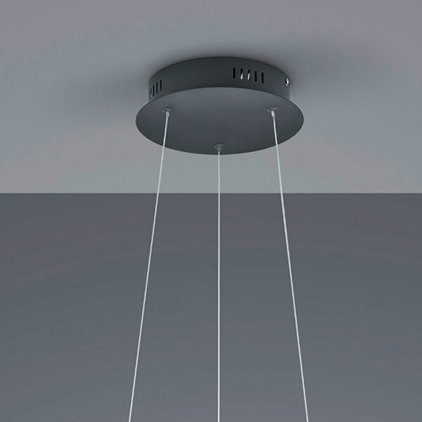 Lampadario trio lighting oakland 52w led 5650lm 3000°k dimmerabile sospensione ultramoderna interno - Trio Lighting