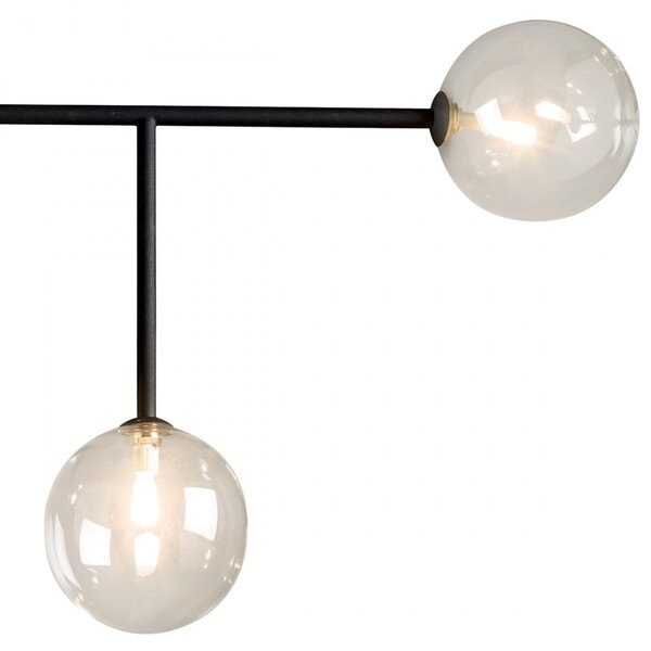 Plafoniera moderna illuminando bolle pl4 nr g9 led metallo vetro lampada soffitto - Illuminando